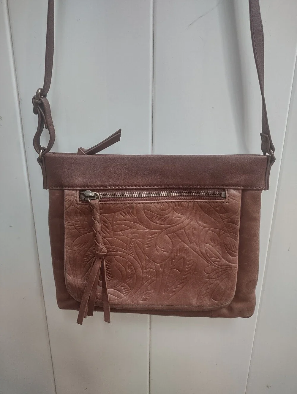 Women's Embossed Leather Crossbody Bag | The Sak